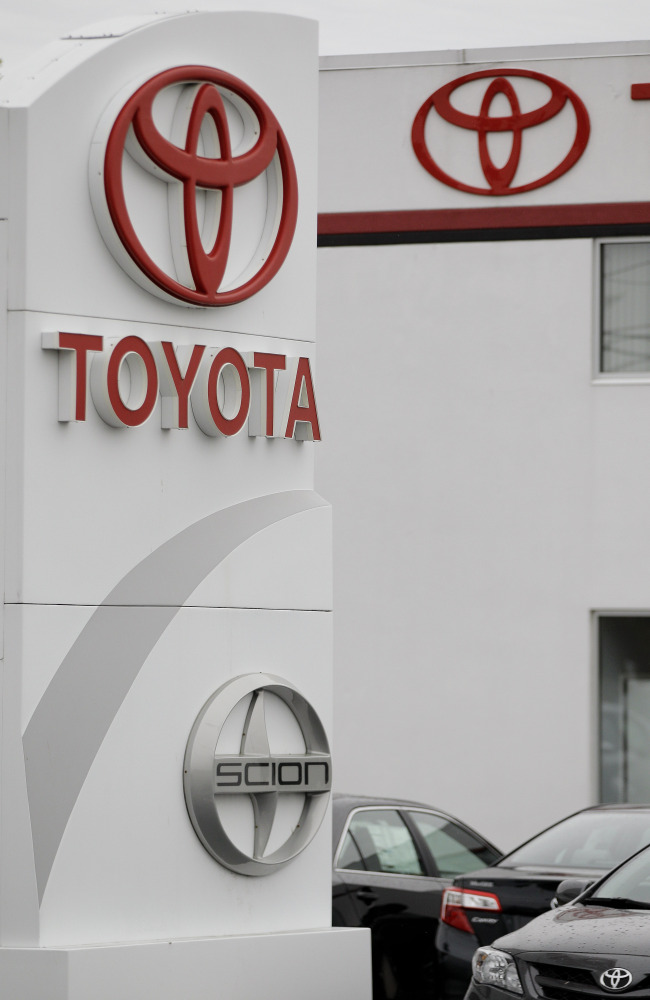 Toyota automobile and light truck dealership in Hanover, Massachusetts.  (AP-Yonhap News)