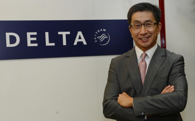 Raymond Chang, general manager of Delta Air Lines’ Korea and Taiwan division. (Chung Hee-cho/The Korea Herald)