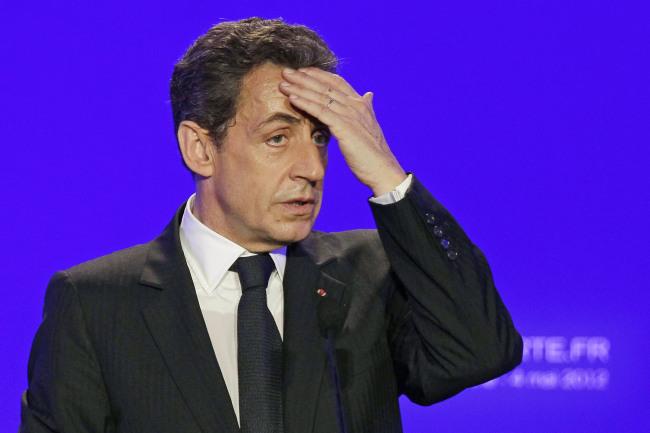 France’s former President Nicolas Sarkozy  AP-Yonhap News