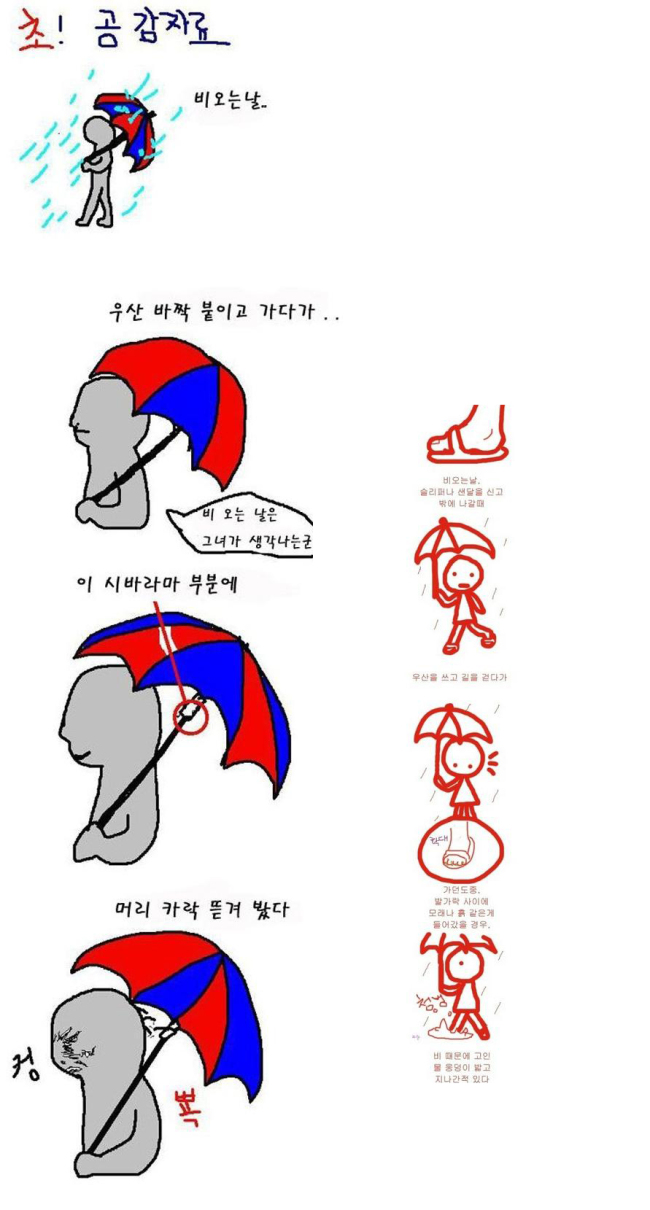 비오는 날 공감…“낭만 따윈 없다”
