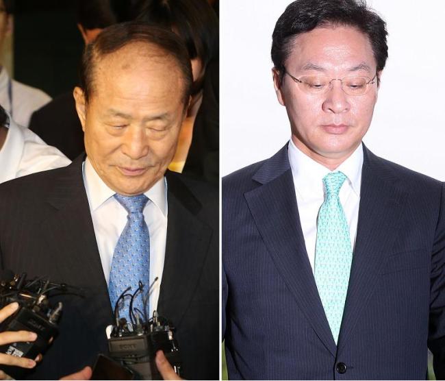 (left) Lee Sang-duk, (right) Jeong Doo-un