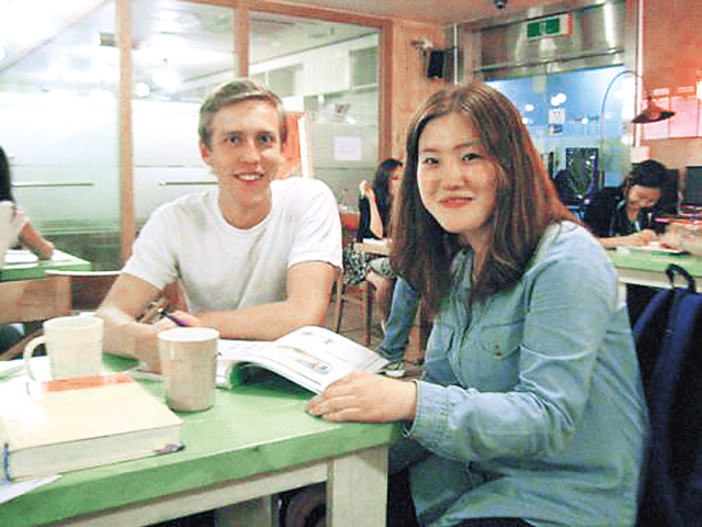 Language-exchange cafes and groups promote cross-cultural understanding