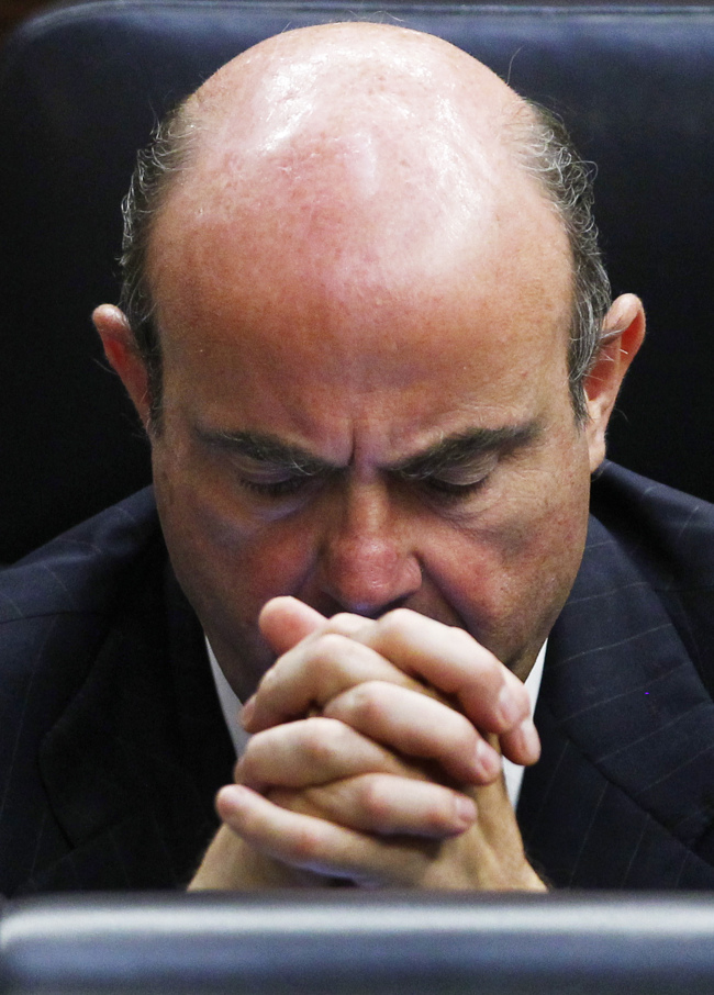Spain’s Economy Minister Luis De Guindos. AP-Yonhap News
