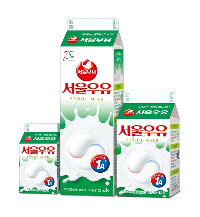 서울우유 창립 75주년 맞이 패키지 리뉴얼