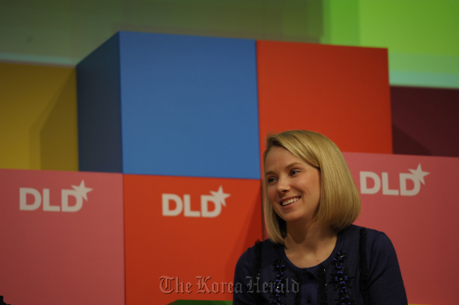 Marissa Mayer attends a panel discussion at the seventh Digital, Life, Design conference at the HVB Forum in Munich, Germany. MCT