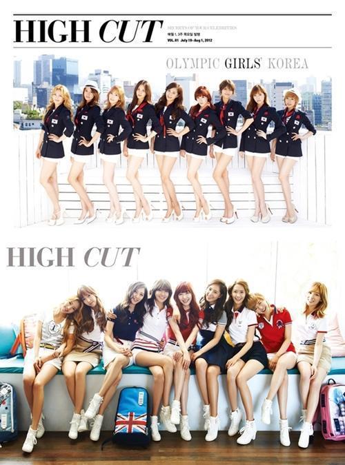 소녀시대, 가수(윤아, 수영, 효연, 유리, 태연, 제시카, 티파니, 써니, 서현)/소녀시대 선수단 단복…각선미도 금메달급