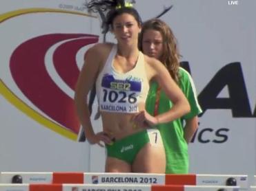 미셸 제네커(Michelle Jenneke), 육상선수(오스트레일리아)/Hurdler performs extraordinary warm-up dance