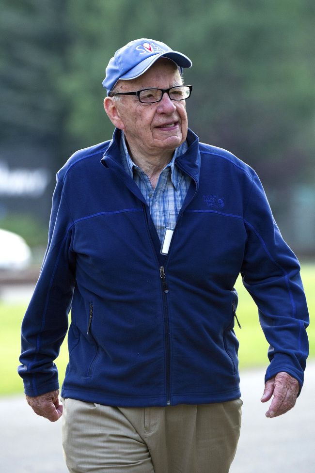 News Corp CEO Rupert Murdoch attends the Allen & Co Media Conference in Sun Valley on July 12.   Bloomberg