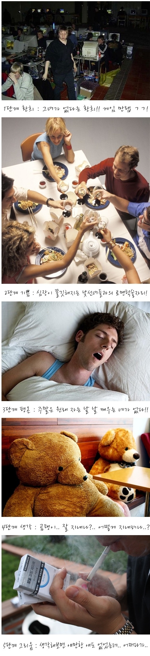 남자들 이별 후 단계…“환희에서 그리움으로”