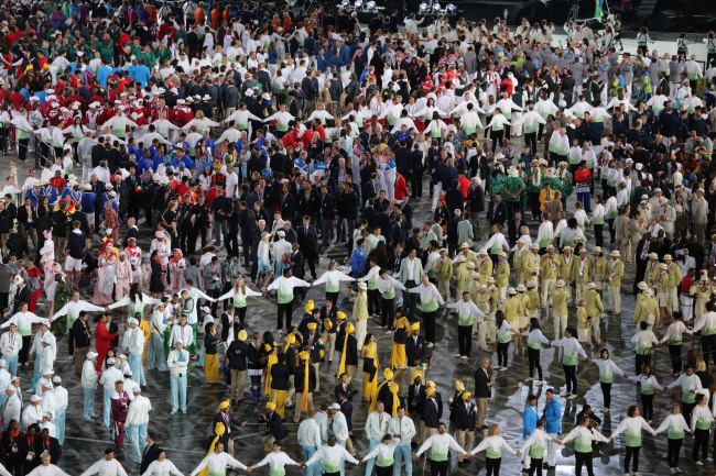 [Photo] Olympic opening ceremony