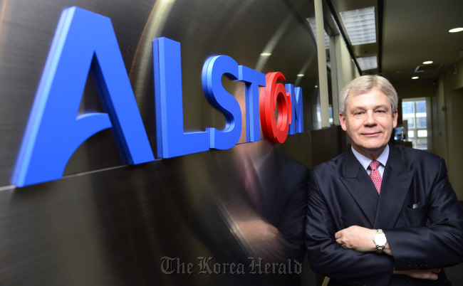 Barry Howe, president of Alstom Korea. Park Hae-mook/The Korea Herald