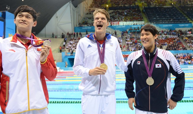 박태환 200m 은메달 “야닉, 왜 이렇게 빨라요?”