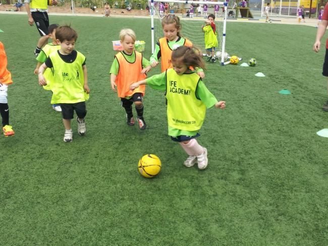 Kids train with the IFE Academy Tots program. IFE