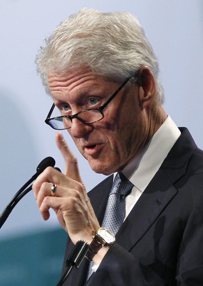 Bill Clinton AP-Yonhap News