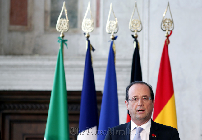 French President Francois Hollande. Bloomberg