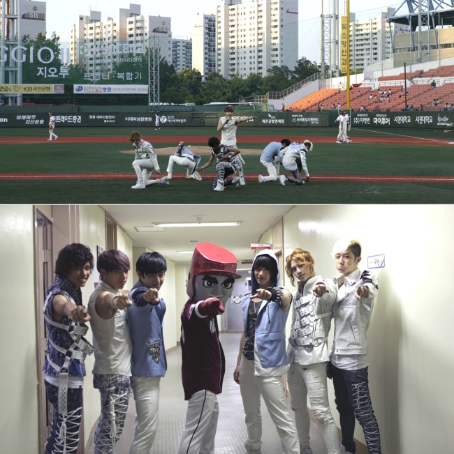 씨클라운(C-Clown), 가수(롬, 시우, 레이, 강준, 티케이, 마루)/C-CLOWN, 턱돌이와 “만나서 반갑습니다” 익살스런 맞절 퍼포먼스