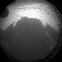 A photo of Mars sent by Curiosity rover moments after it landed on the planet. (NASA)