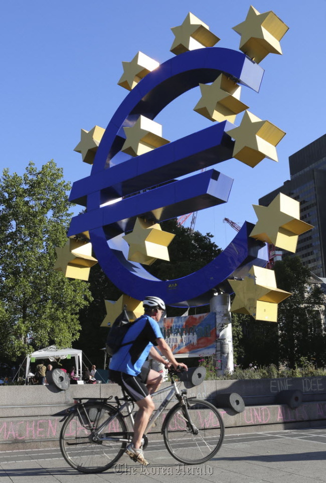 The European Central Bank headquarters in Frankfurt. Bloomberg
The European Central Bank headquarters in Frankfurt. Bloomberg