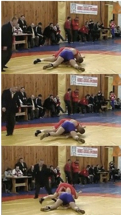 날렵한 심판, 정확한 판정 위해  순간 옆돌기 “전직 운동선수?”
