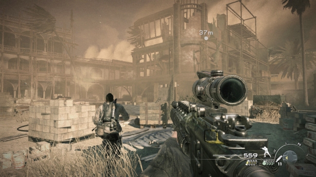 A scene from the video game "Call of Duty : Modern Warfare 3" (MCT)