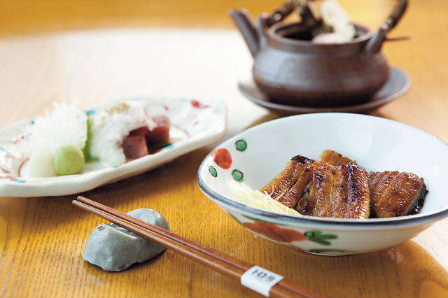 Eel dishes at Grand Hyatt Seoul