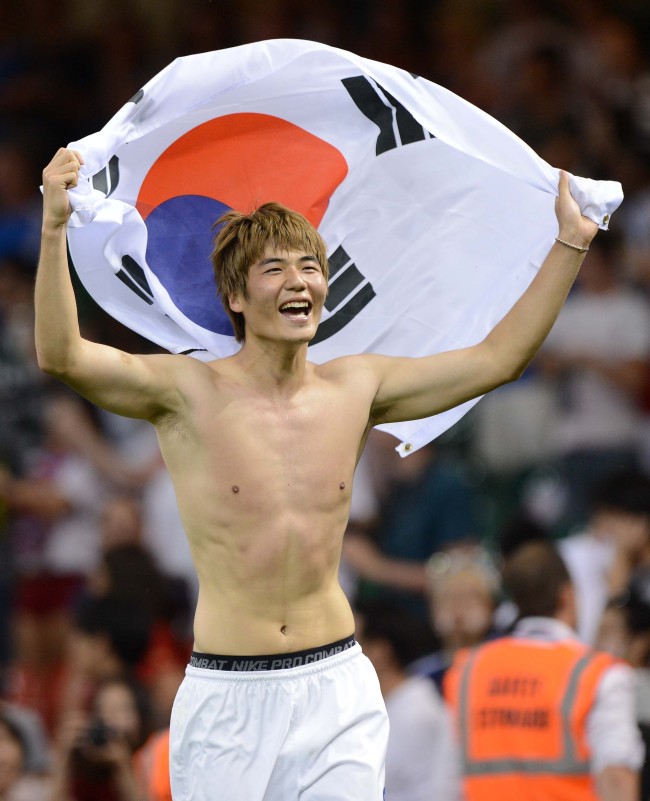 South Korean midfielder Ki Sung-yueng (London Olympic Joint Press Corps)
