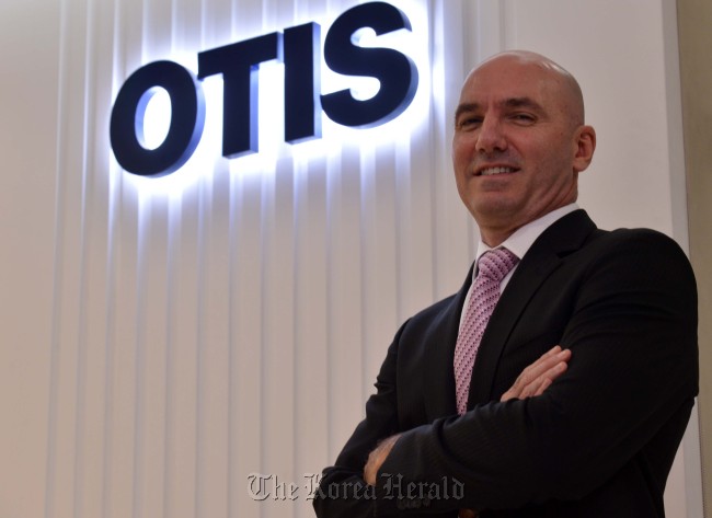 Otis Elevator Korea President and CEO Ken Muller . Lee Sang-sub/The Korea Herald