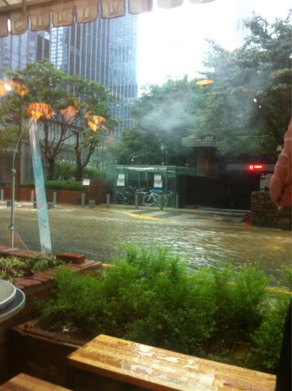 강남역 침수 “강남스타일 왜 이래?”
