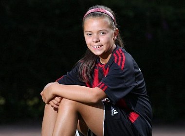 Italian soccer giant scouts Scottish school girl