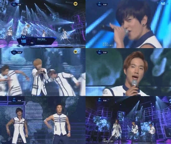 초신성, 가수(광수, 성모, 윤학, 성제, 건일, 지혁)/‘엠카’ 초신성, 완벽 군무+안정된 가창력 ‘무대 장악’