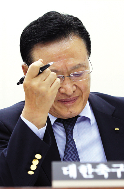Cho Chung-yun, head of the Korea Football Association (Yonhap News)