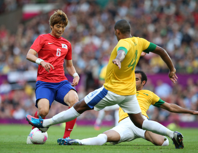 Ki Sung-yueng in action during the London Olympics.   Yonhap News