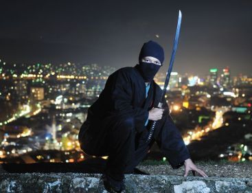 In the public mind, this is the typical image of a ninja. (123rf)
