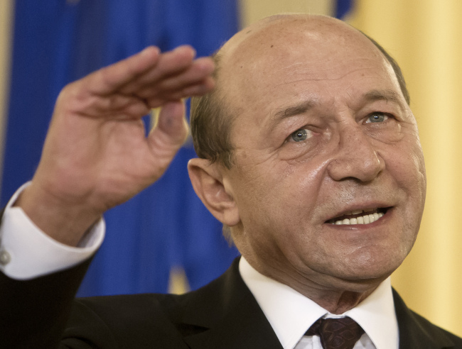 Romanian President Traian Basescu
AP-Yonhap News