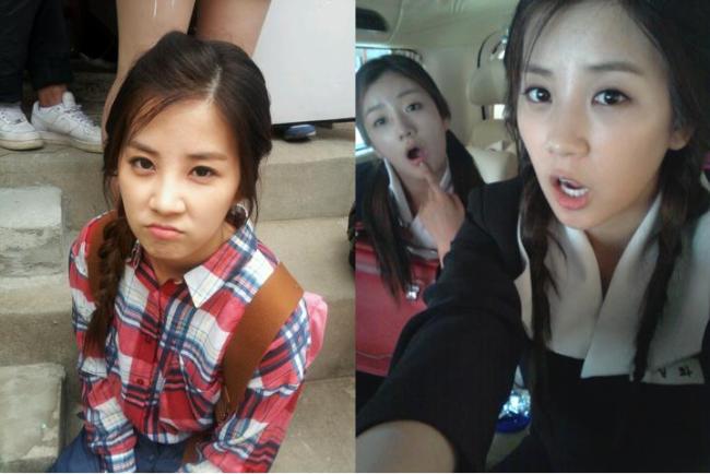 윤보미(가수/에이핑크),박초롱(가수/에이핑크)
걸그룹 에이핑크의 멤버 박초롱, 윤보미가 tvN 드라마 ‘응답하라 1997’에 깜짝 등장해 시청자들의 눈길을 끌었다.
지난 8월 21일 방송한 제 9화 ‘인연의 실’ 편에서 박초롱과 윤보미는 두 주인공 시원(정은지 분)과 윤제(서인국 분)의 엄마 캐릭터의 고교시절 연기를 하며 정은지 못지않은 사투리 연기로 주목을 받았다.