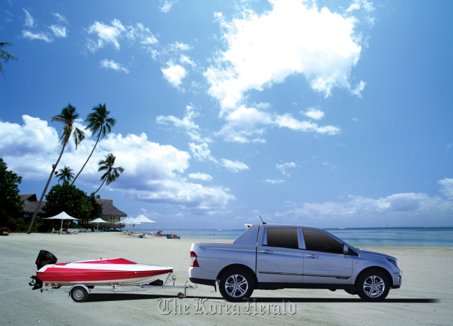 Ssangyong Motor’s Korando Sports pick-up truck