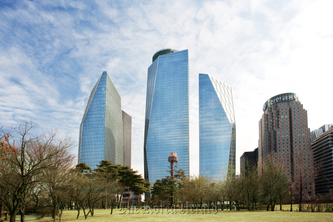 IFC Seoul buildings in Yeouido, central Seoul.   GS E&C