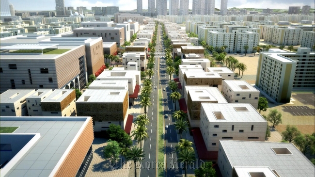 Artist’s rendering of the new town of Bismayah in Iraq   Hanwha E&C