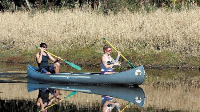 Vistors canoe in Myakka River State Park near Sarasota, Florida.
(Miami Herald/MCT)