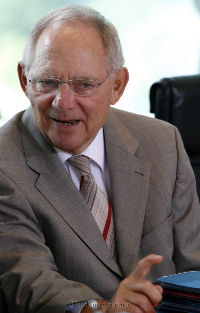 German Finance Minister Wolfgang Schaeuble.    Bloomberg