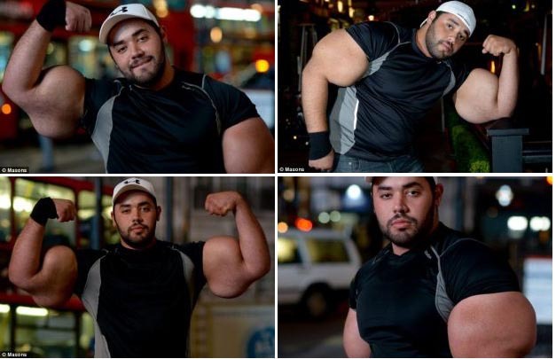 무스타파 이스마일(Moustafa Ismail/화제인물)
팔둘레 31인치! 기자 허리사이즈보다 두껍네?