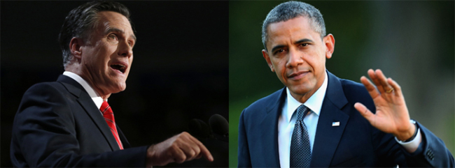 미트 롬니(좌/Mitt Romney/정치인/기업인/전 매사추세츠주지사),버락 오바마(우/Barack Obama/정치인/미국대통령)
17일(현지시간) 미국 대선을 50일 앞두고 공화당 밋 롬니 진영이 자중지란에 빠지면서 ‘전당대회 효과’를 누리고 있는 민주당의 버락 오바마 대통령이 점차 승기를 잡아가고 있는 것으로 관측되고 있다. 특히 롬니 진영에서는 전당대회 후에도 롬니가 민주당 오바마 대통령과의 지지율 격차를 좁히지 못하자 그의 뜨뜻미지근한 정치 성향과 미흡한 선거전략에 대한 내부 비판이 커지고 있다.