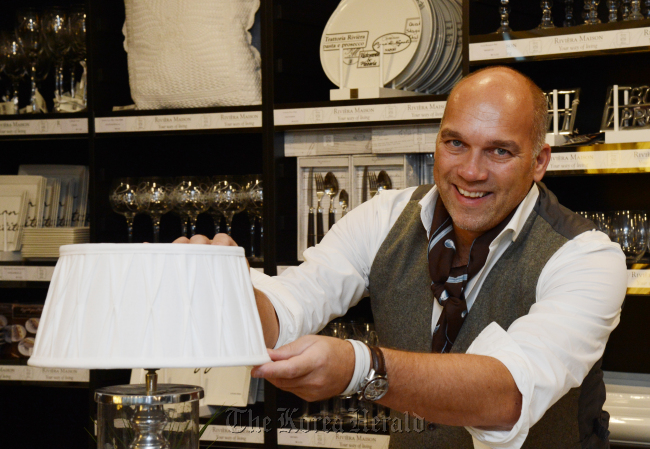 Nico Tijsen, creative director of Riviera Maison   Chung Hee-cho/The Korea Herald