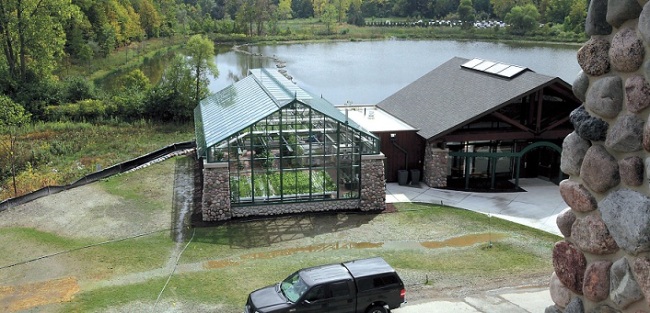 The Henry Ford West Bloomfield Hospital greenhouse and greenhouse educational center are located behind the Henry Ford West Bloomfield Hospital in West Bloomfield, Michigan. (Detroit Free Press/MCT)