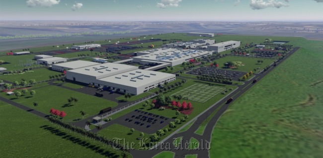 An artist’s rendering of Hyundai Motor’s manufacturing factory in Brazil