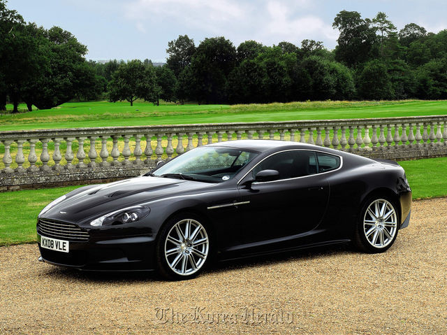The 2008 Aston Martin 6-liter V12 DBS 2-door coupe. The vehicle appeared in the James Bond film “Quantum of Solace.”   Bloomberg