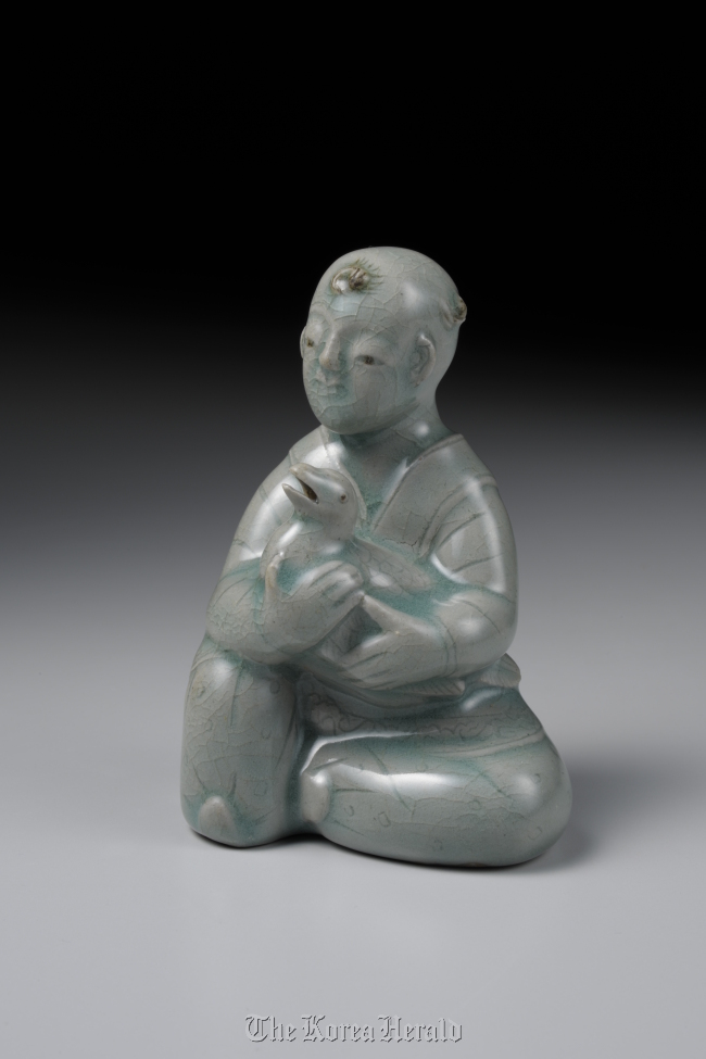 Boy-figure-shaped water dropper.   Courtesy of National Museum of Korea