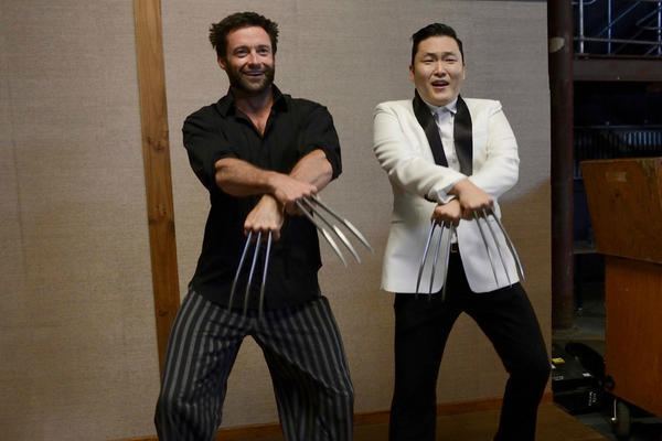 휴 잭맨(Hugh Jackman/배우),싸이(박재상/가수)
싸이. 할리우드배우 휴 잭맨과 호주서 말춤
사진=싸이 트위터