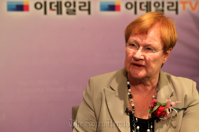 타르야 할로넨(Tarja Halonen/핀란드 전 대통령)
Former Finnish President Tarja Halonen