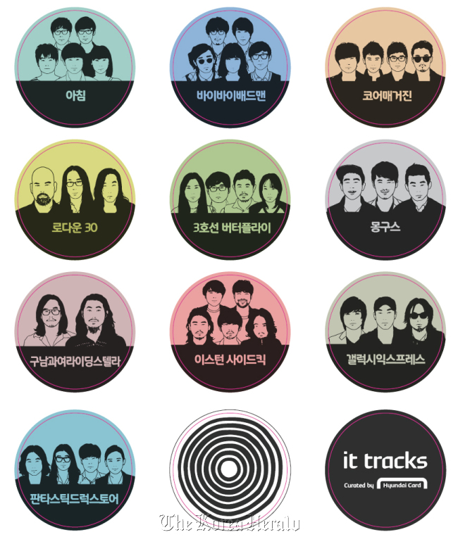 The indie music compilation album “It Tracks,” released by Hyundai Card Music on Thursday.   Hyundai Card Music
